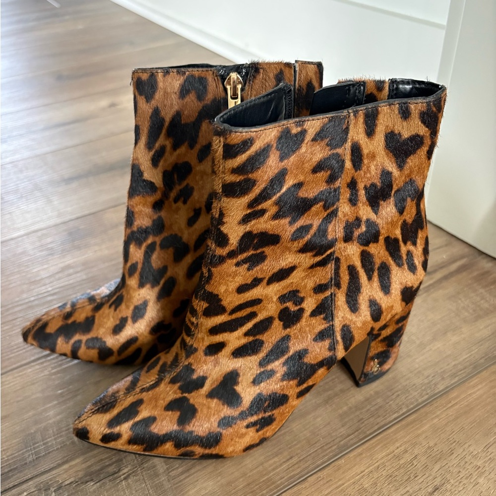 Sam Edelman Leopard Print Ankle Booties